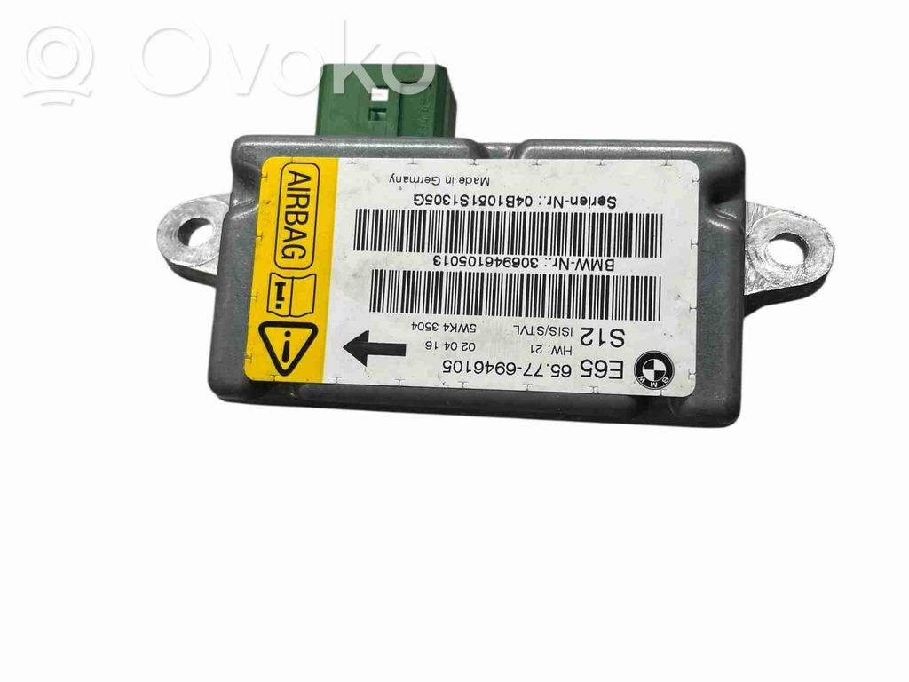 Sensor impacto/accidente para activar Airbag   65776946105,65776946105