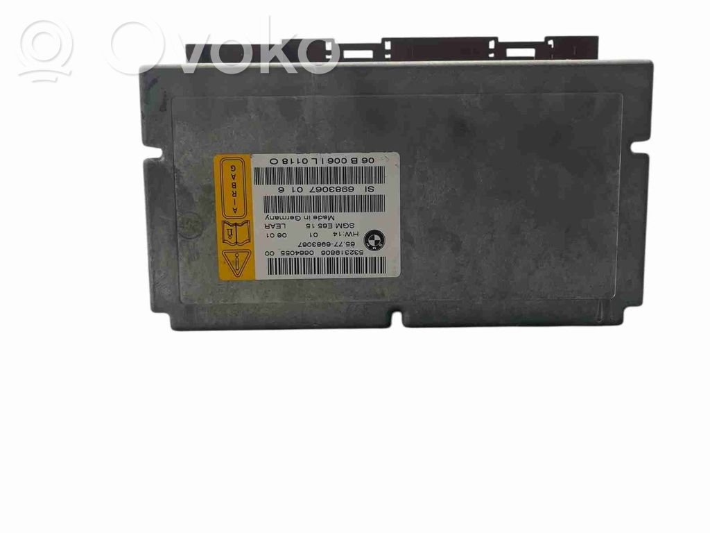 BMW 7 E65 E66 Unidad de control/módulo del Airbag 