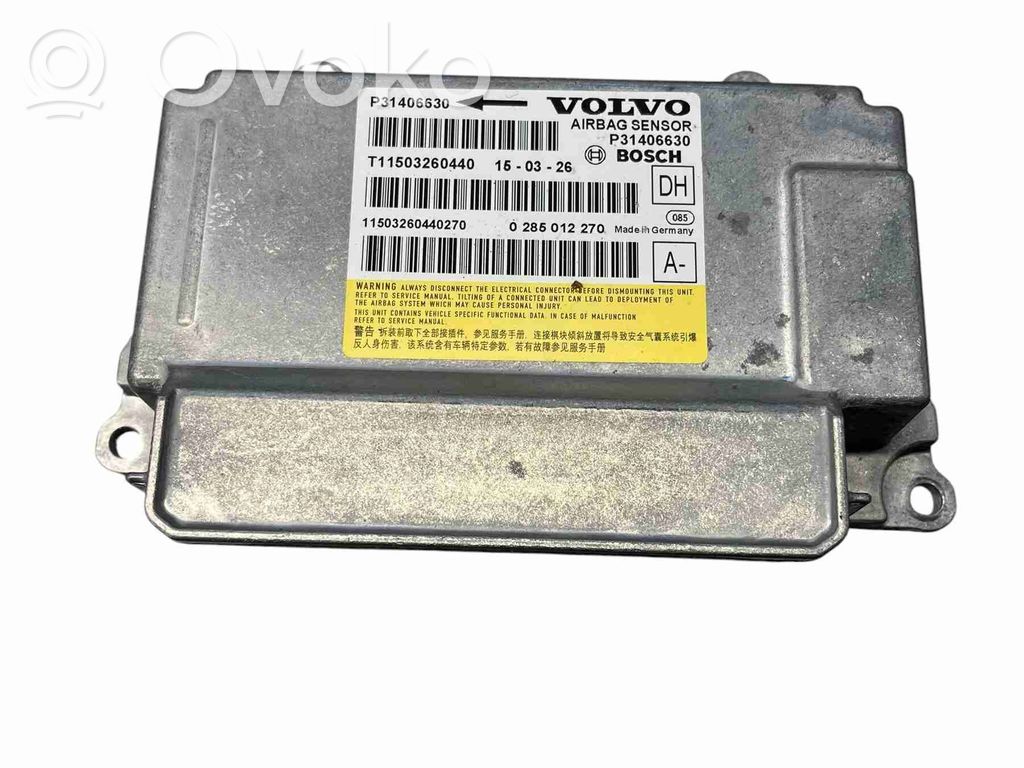 Volvo V70 Airbag control unit/module 