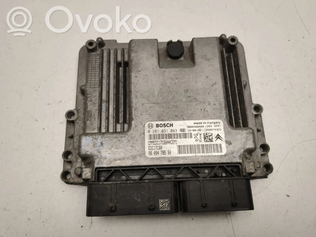Engine control unit/module   9809478580