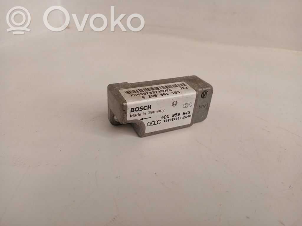 Audi A8 S8 D2 4D Airbag deployment crash/impact sensor 