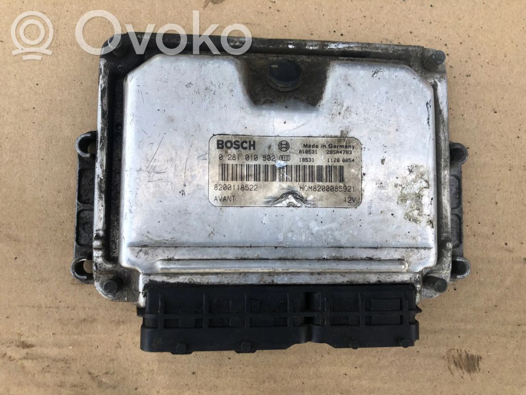 Engine control unit/module   0281010502,8200118522