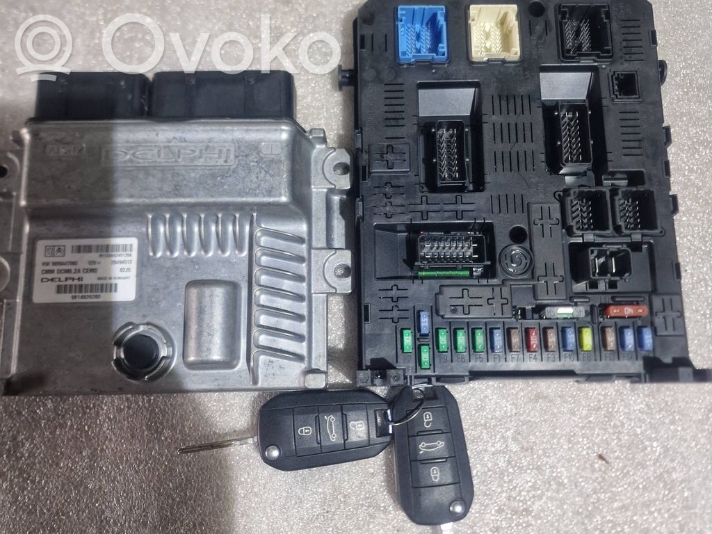 Engine ECU kit and lock set   28494513,9814826280,9809447980