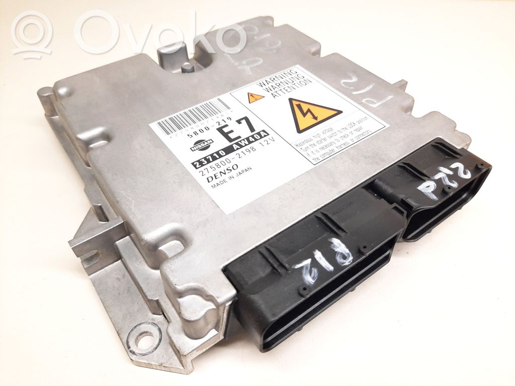 Engine control unit/module   23710AW40A,275800219812V,2758002198
