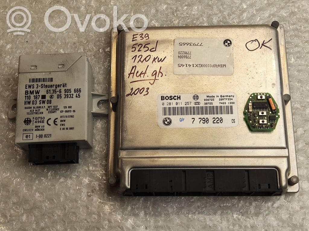 Engine ECU kit and lock set   7790220,0281011257,6905666,05393245,110187,61356905666