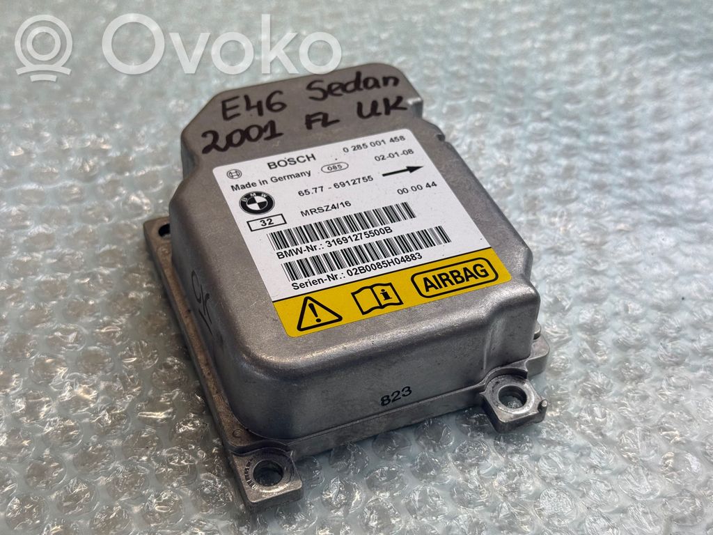 Airbag control unit/module   6912755,65776912755