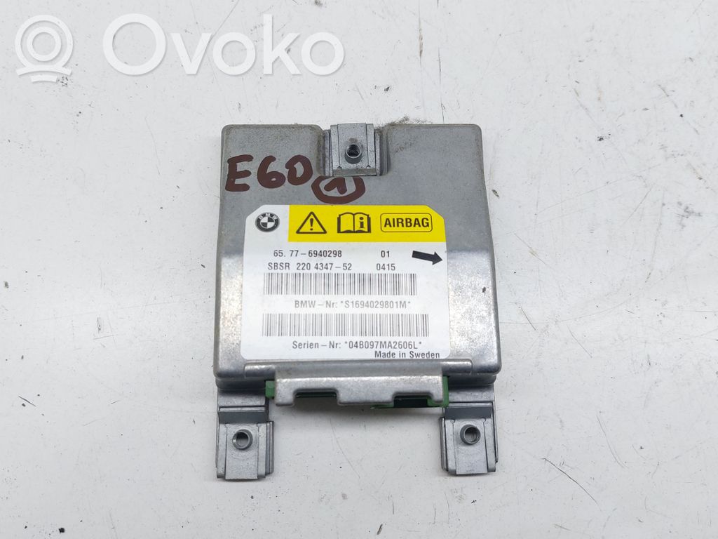 BMW 5 E60 E61 Airbag control unit/module 