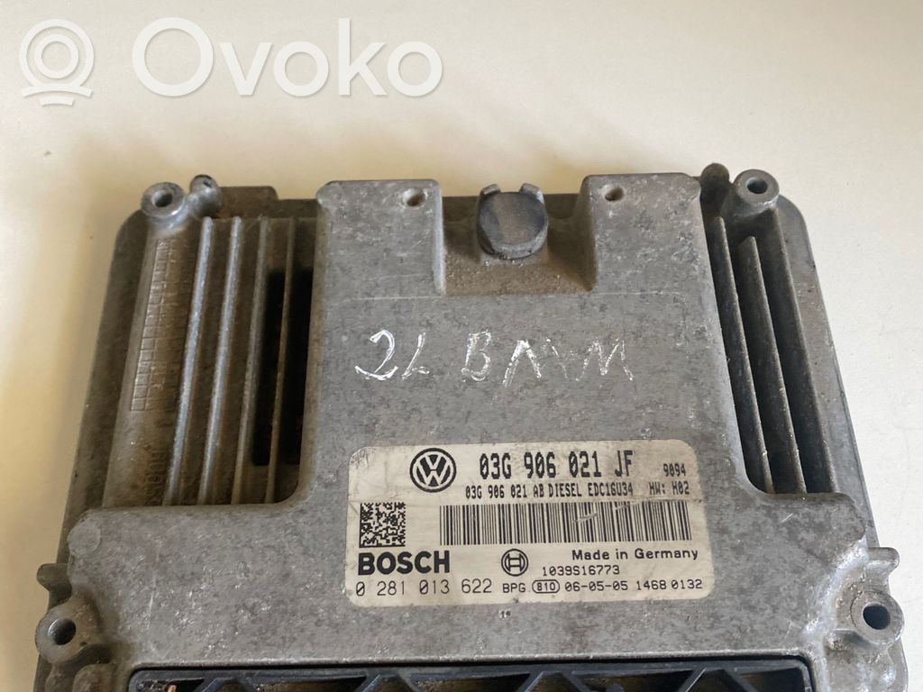 Engine control unit/module   03G906021JF,03G906021AB,0281013622