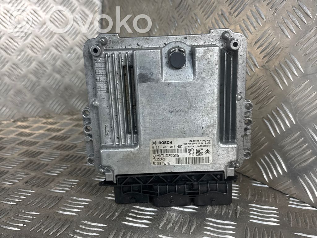 Engine control unit/module   9678615580,0281018046,9667187080,EDC17CP42