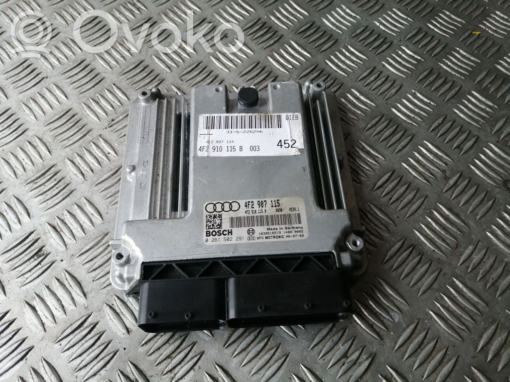 Engine control unit/module   4F2907115,0261S02291,4F2910115B