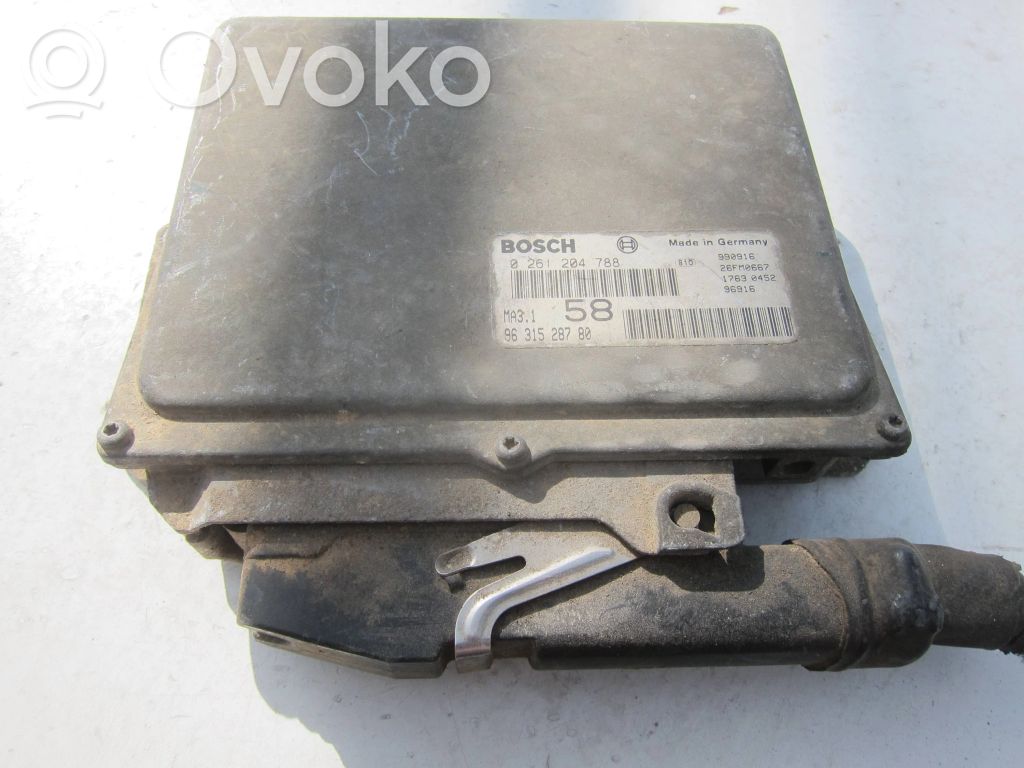 Peugeot 206 Engine control unit/module 