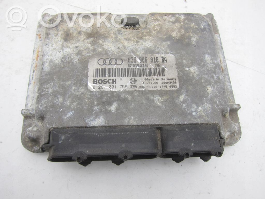 Engine control unit/module   038906018BA,0281001756
