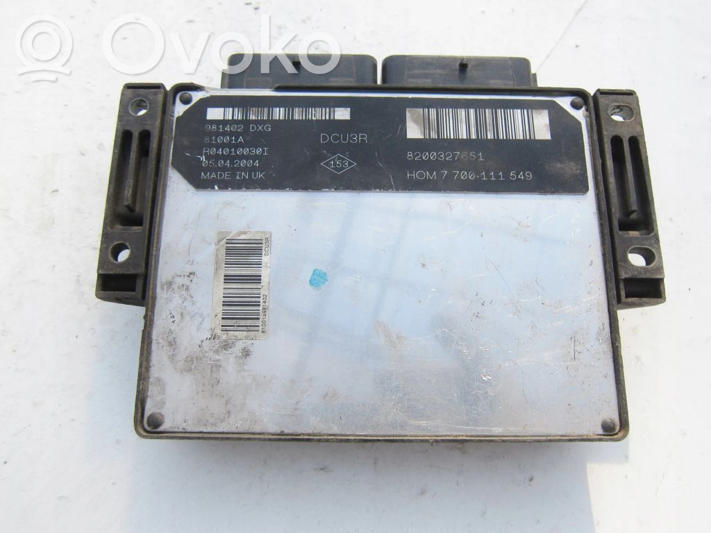 Renault Kangoo I Engine control unit/module 