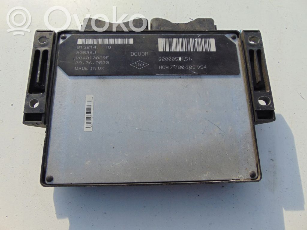 Engine control unit/module   7700105954
