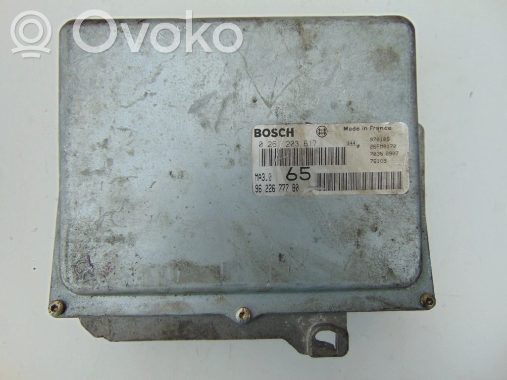 Engine control unit/module   9622677780,0261203617