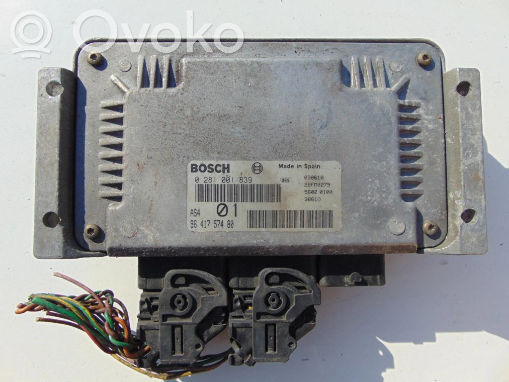 Engine control unit/module   9641757480,0281001839