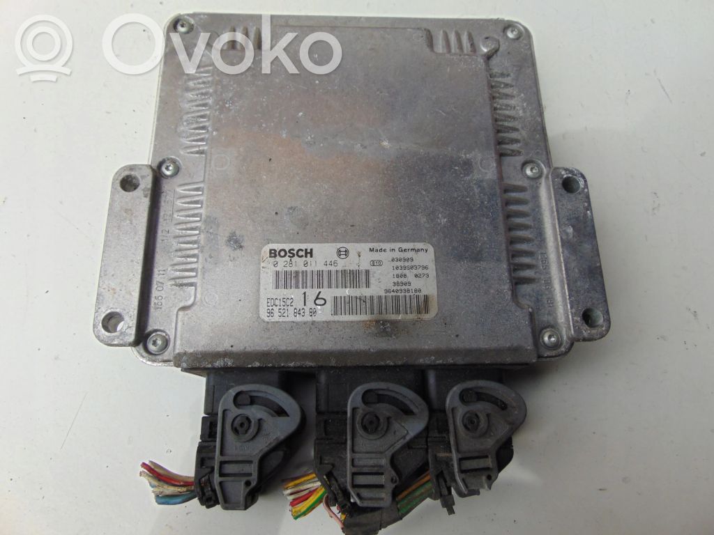 Engine control unit/module   0281011446,9652184380