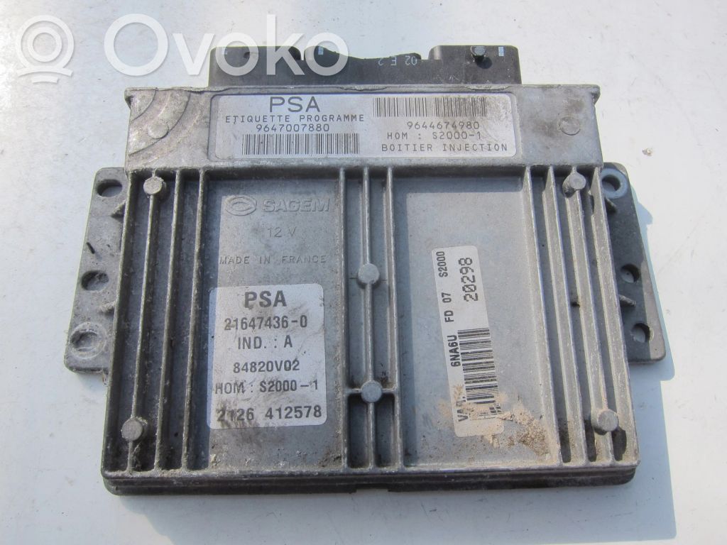 Citroen Xsara Picasso Engine control unit/module 