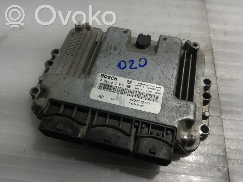 Engine control unit/module   0281013908,8200705747,8200899961