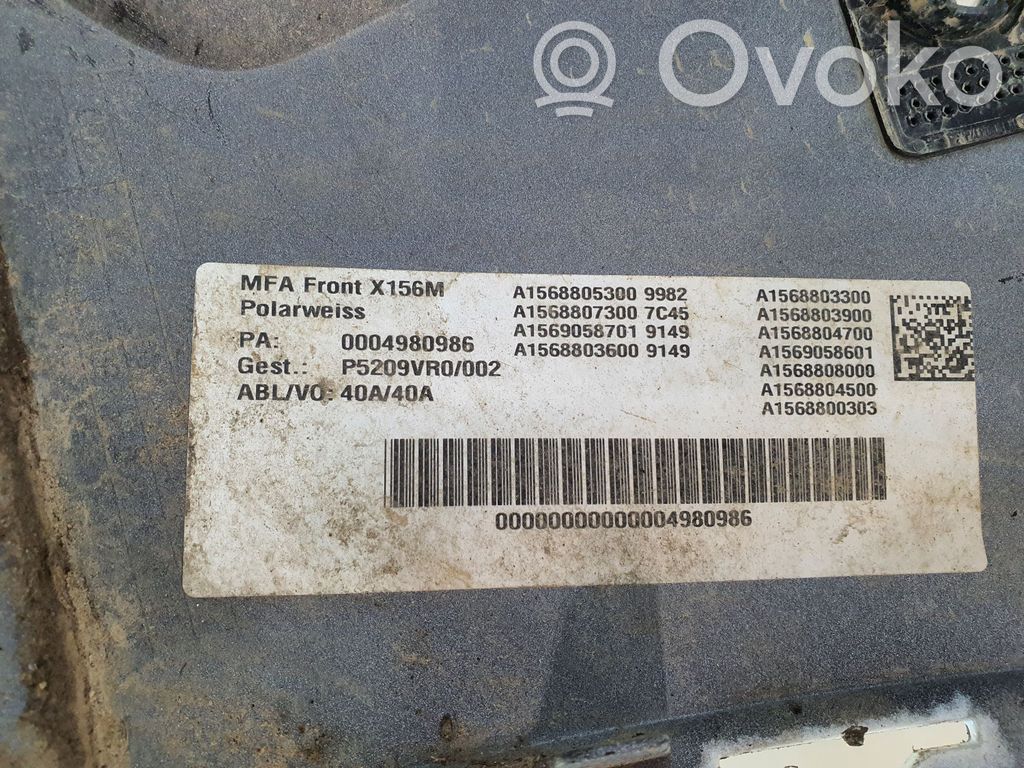 A1568805300 Mercedes-Benz GLA W156 Stoßstange Stoßfänger vorne 