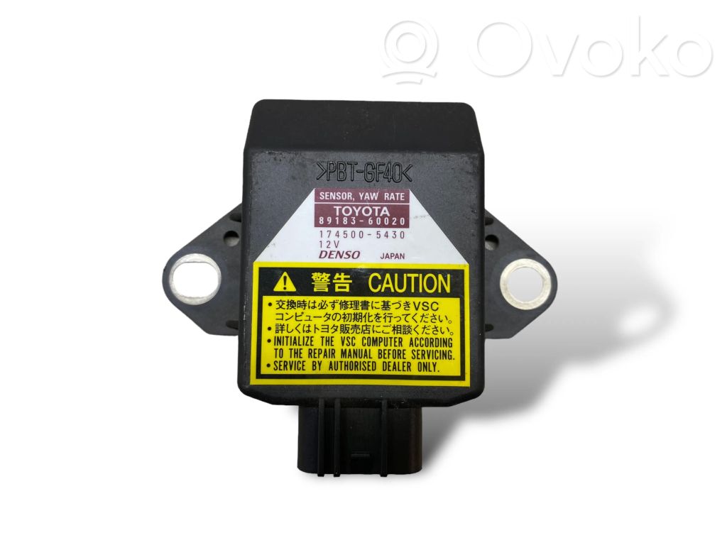 ESP (elektroniskās stabilitātes programmas) sensors (paātrinājuma sensors)