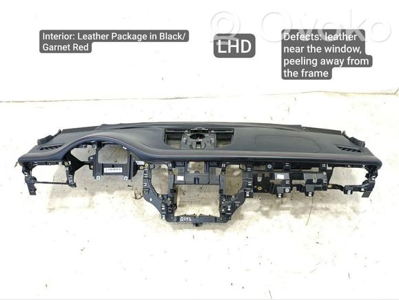 Accessori Interni Lussuosi Qiilu Copertura Cruscotto Con Cronometro Per Porsche MACAN 2017-2020 - Accessorio Decorativo Nero In ABS Copertura Cruscotto Porsche Macan