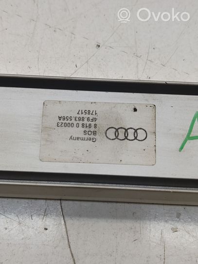 Audi A6 S6 C6 4F Užuolaidos (štorkės) laikiklis 4F9863556A