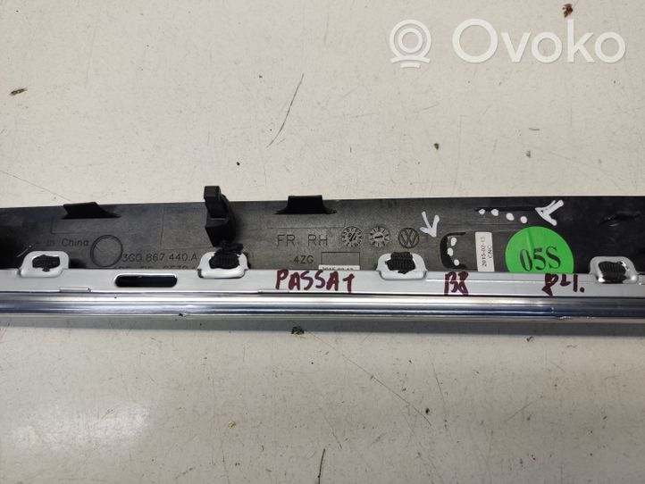 Volkswagen PASSAT B8 Front door trim bar 3G0867440A