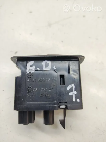 Mercedes-Benz ML W164 Interruptor del elevalunas eléctrico A2518200510