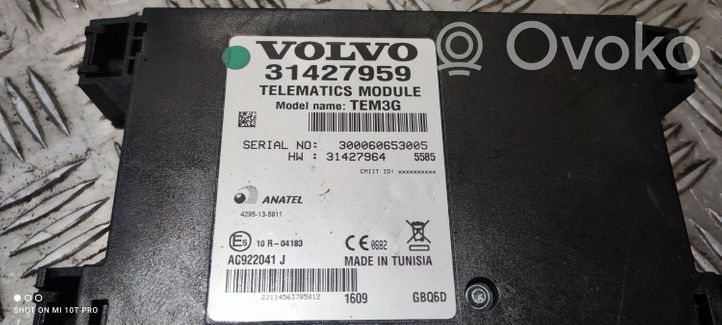 Volvo V60 Unité de commande, module téléphone 31427959