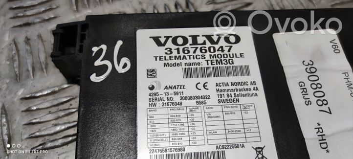 Volvo V60 Muut ohjainlaitteet/moduulit 31676047