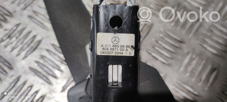 Mercedes-Benz E W212 Cintura di sicurezza posteriore A2118600688