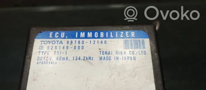 Toyota Corolla Verso E121 Imobilaizera vadības bloks 8978012140