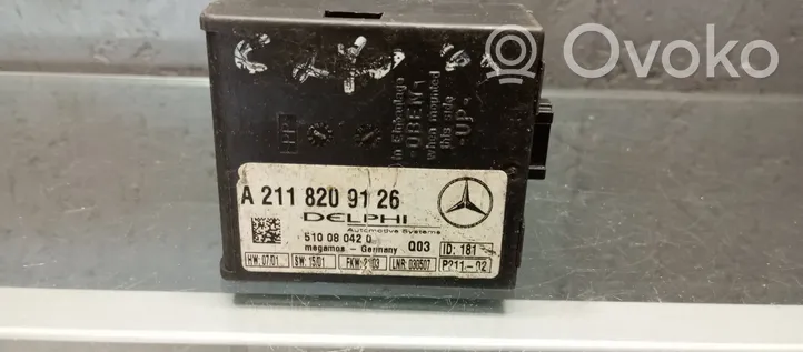 Mercedes-Benz E W211 Unidad de control/módulo de alarma A2118209126
