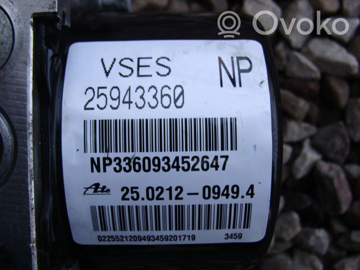 Chevrolet Captiva ABS-pumppu 25021209494