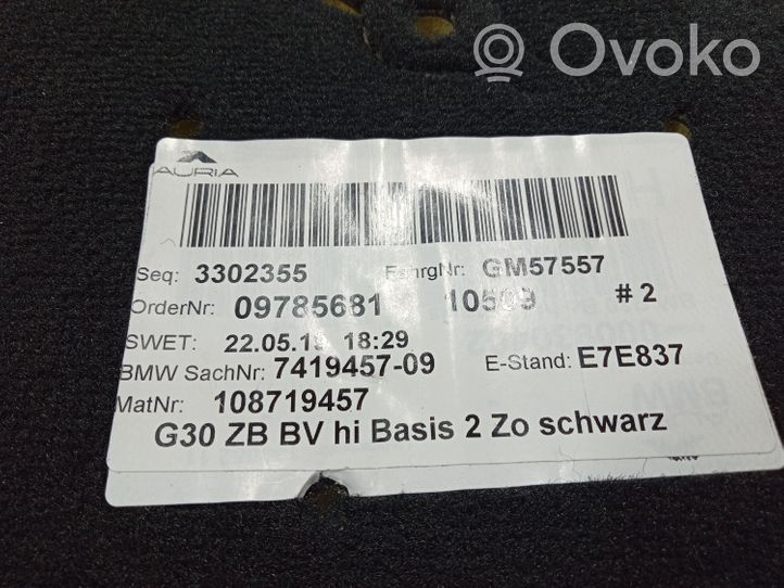 BMW 5 G30 G31 Wykładzina podłogowa przednia 7419457