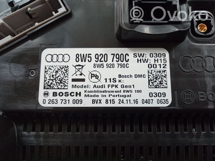 Audi A4 S4 B9 Tachimetro (quadro strumenti) 8W5920790C