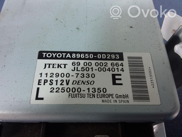Toyota Yaris Autres unités de commande / modules 89650-0D293