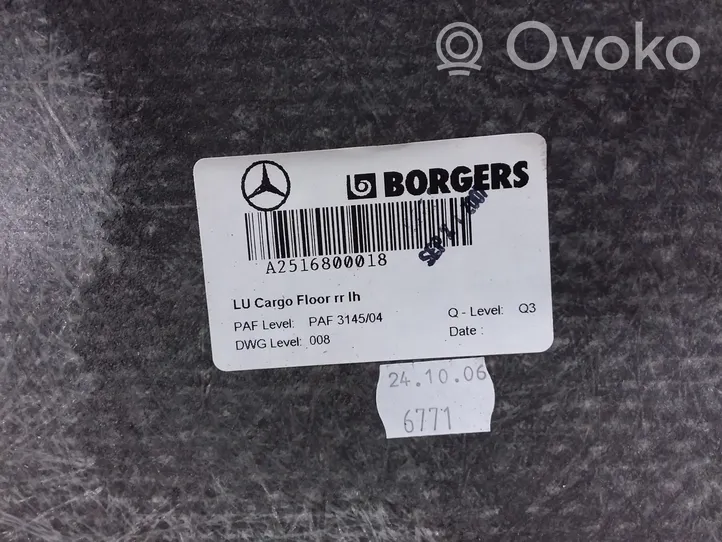 Mercedes-Benz R W251 Set rivestimento portellone posteriore/bagagliaio A2516800018