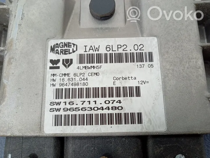 Citroen C3 Komputer / Sterownik ECU silnika 9647498180