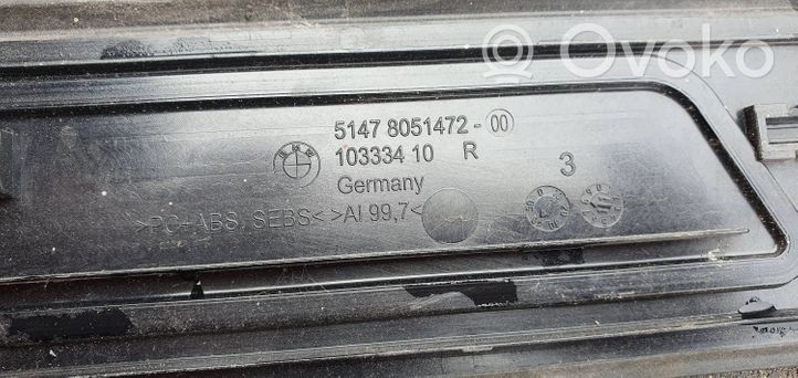 BMW 5 GT F07 Garniture de protection de seuil intérieur 8051471