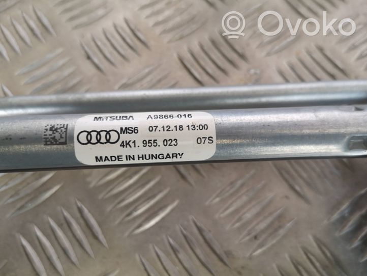 Audi A7 S7 4K8 Tringlerie et moteur d'essuie-glace avant 4K1955023