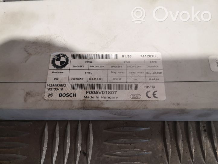 BMW X2 F39 Sterownik / Moduł elektrycznej klapy tylnej / bagażnika 7412610