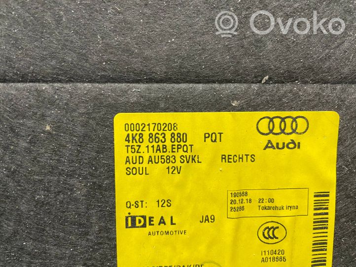 Audi A7 S7 4K8 Rivestimento pannello laterale del bagagliaio/baule 4K8863880