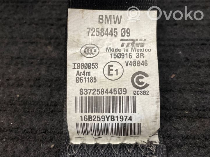 BMW X4 F26 Pas bezpieczeństwa fotela tylnego 7258445