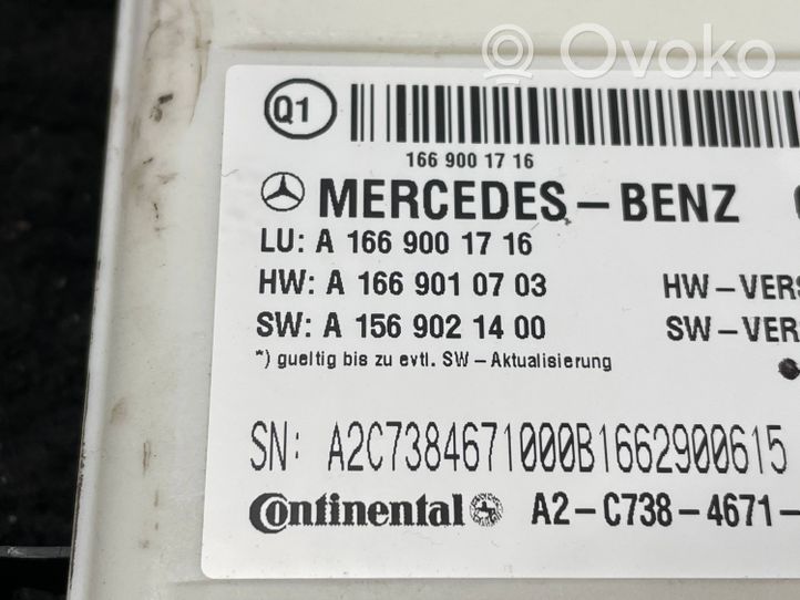 Mercedes-Benz GLE (W166 - C292) Jednostka sterowania SAM A1669001716