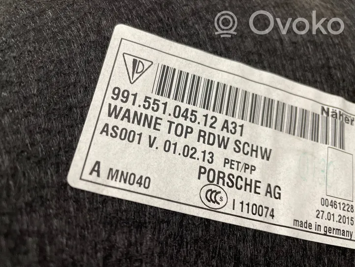 Porsche 911 991 Tavaratilan kaukalon tekstiilikansi 99155104512