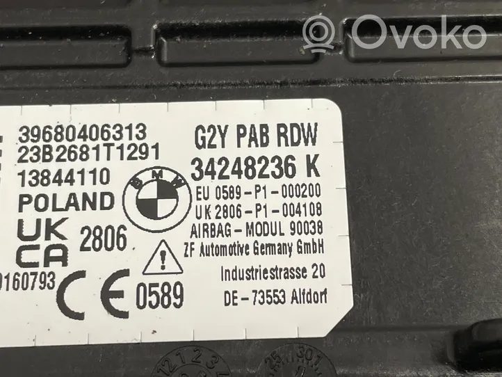 BMW i4 Poduszka powietrzna Airbag pasażera 34248236