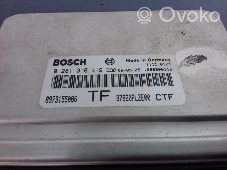 Honda Civic Centralina/modulo motore ECU 8973155086