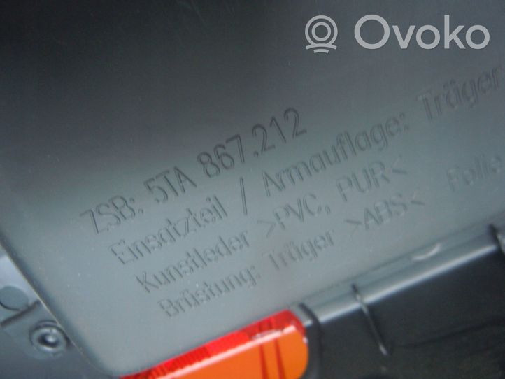 Volkswagen Touran III Garniture panneau de porte arrière 5TA867212